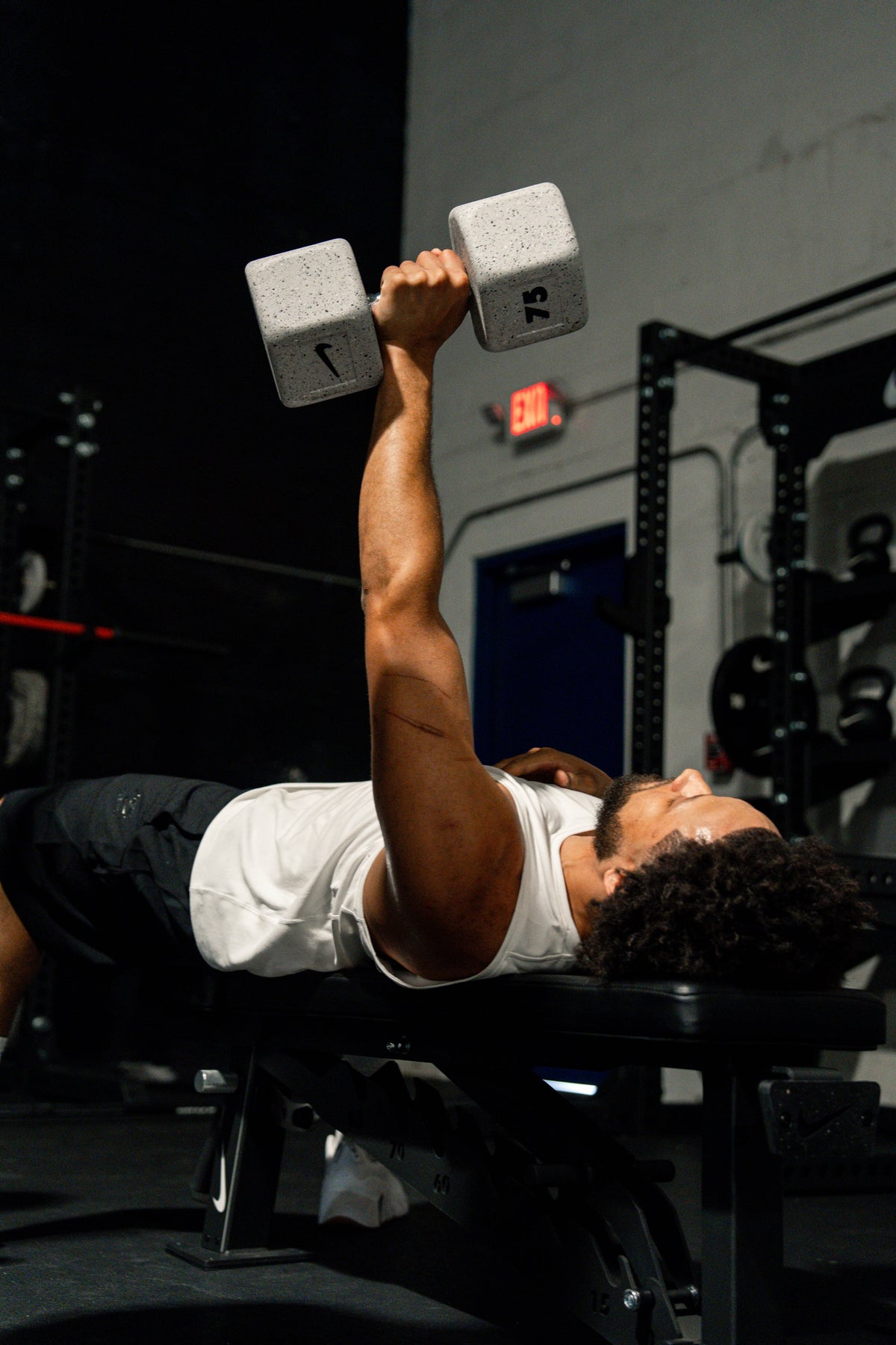 Cade Cunningham training in the weight room