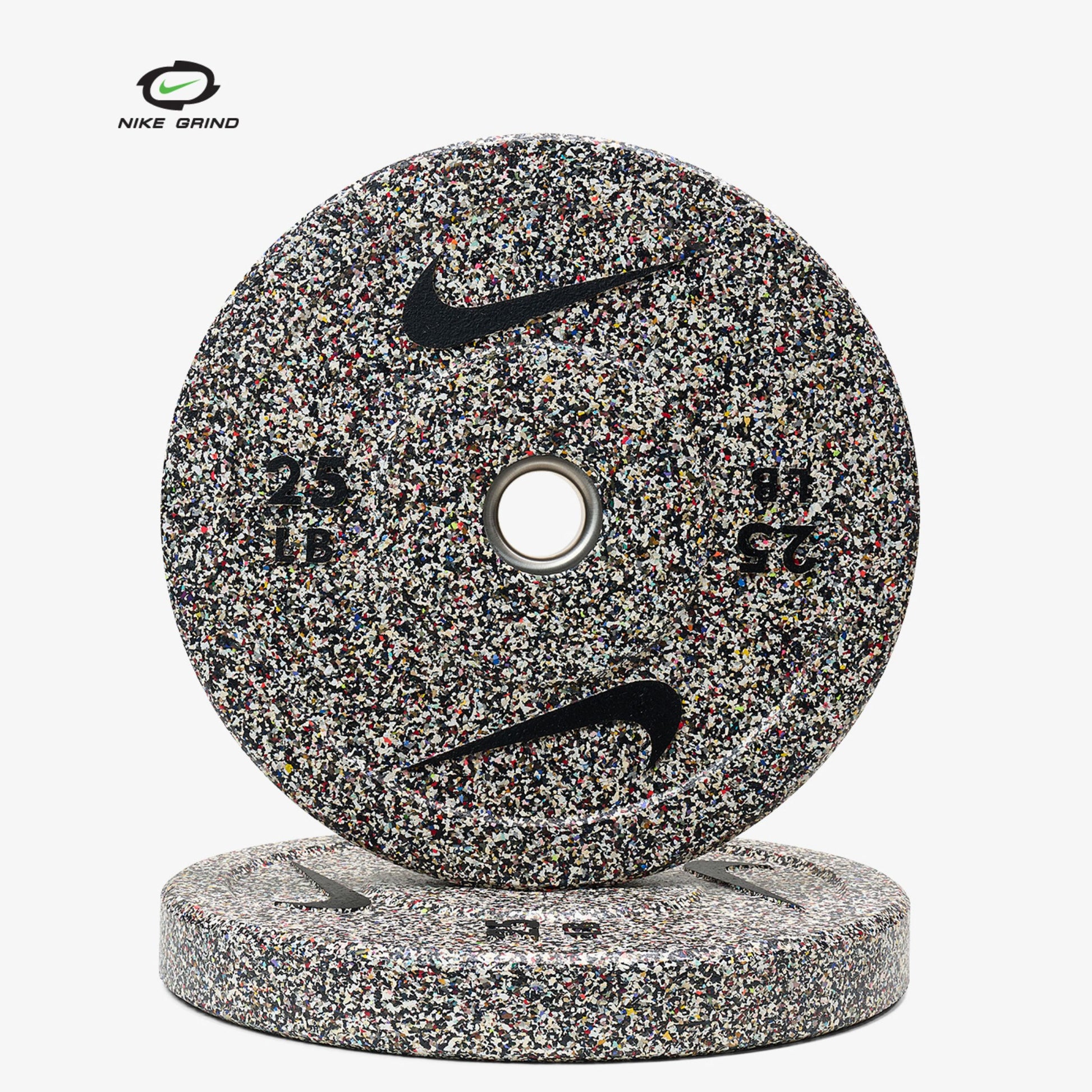 Nike Squat Rack / Nike Grind Bumper Plates / 20 kg Nike Strength Shield - Black ("Just Do It")
