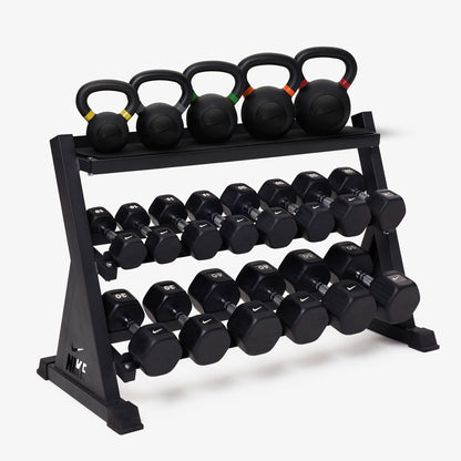Black/White / 10-50 lb / Cast Iron - Black / 35-70 lb