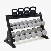 Nike Grind / 10-50 lb / Rubber Coated - Black/White / 26-53 lb