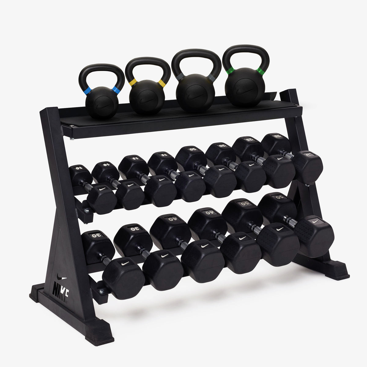 Black/White / 10-50 lb / Cast Iron - Black / 26-53 lb