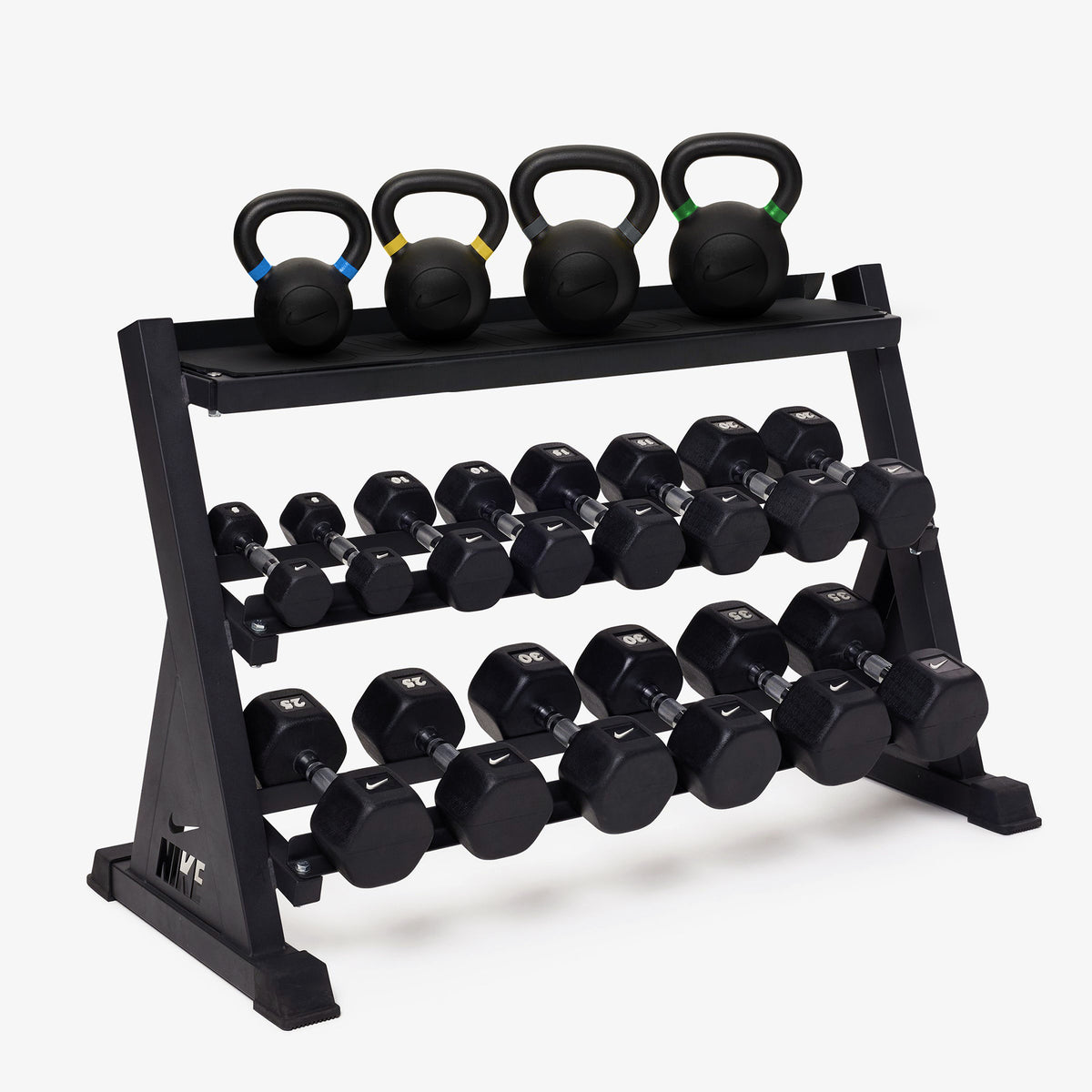 Black/White / 5-35 lb / Cast Iron - Black / 26-53 lb