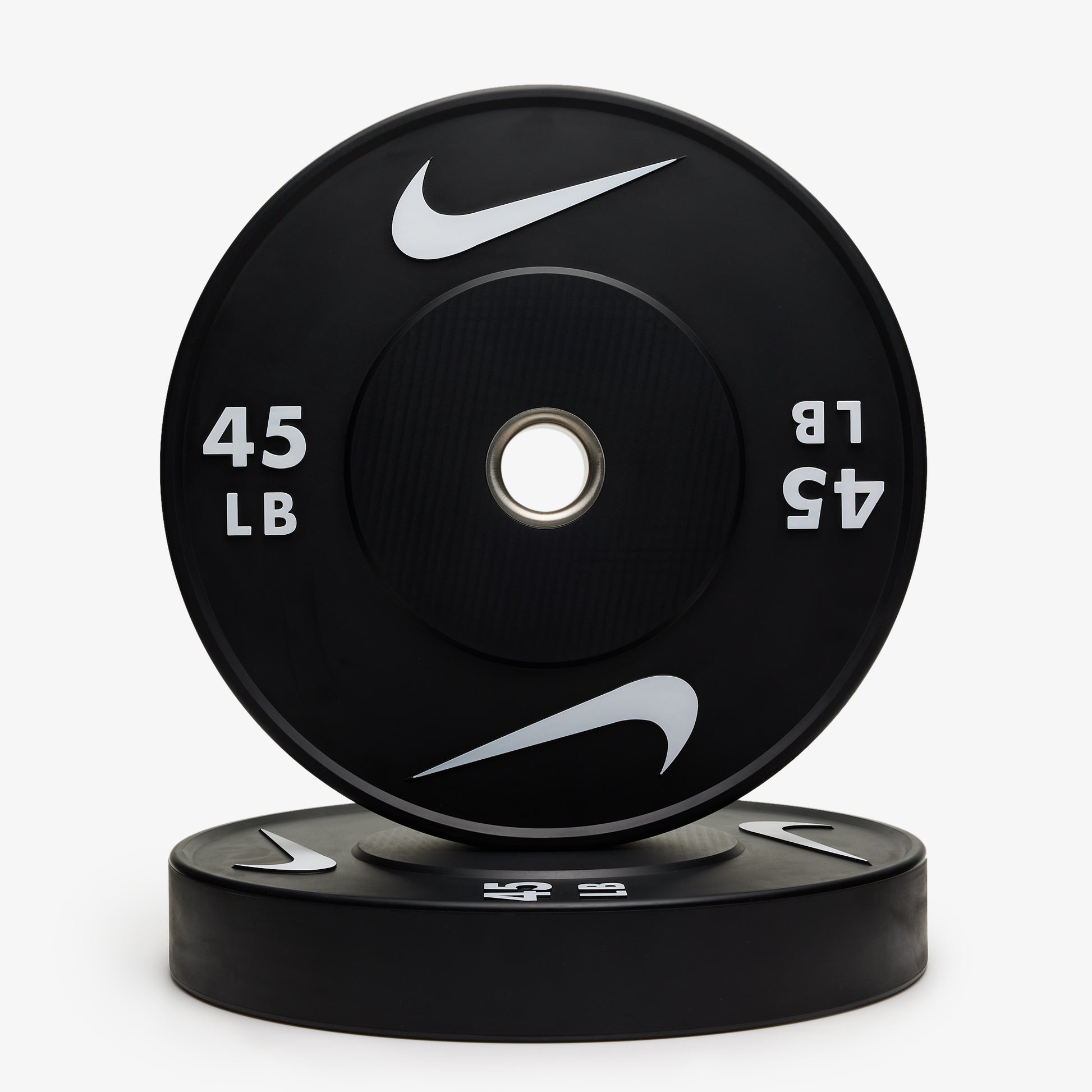 Nike Half Rack / Black/Black Dumbbells + Black/White Plates / 20 kg Orange SWOOSH