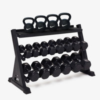 Black/White / 10-50 lb / Rubber Coated - Black/White / 26-53 lb