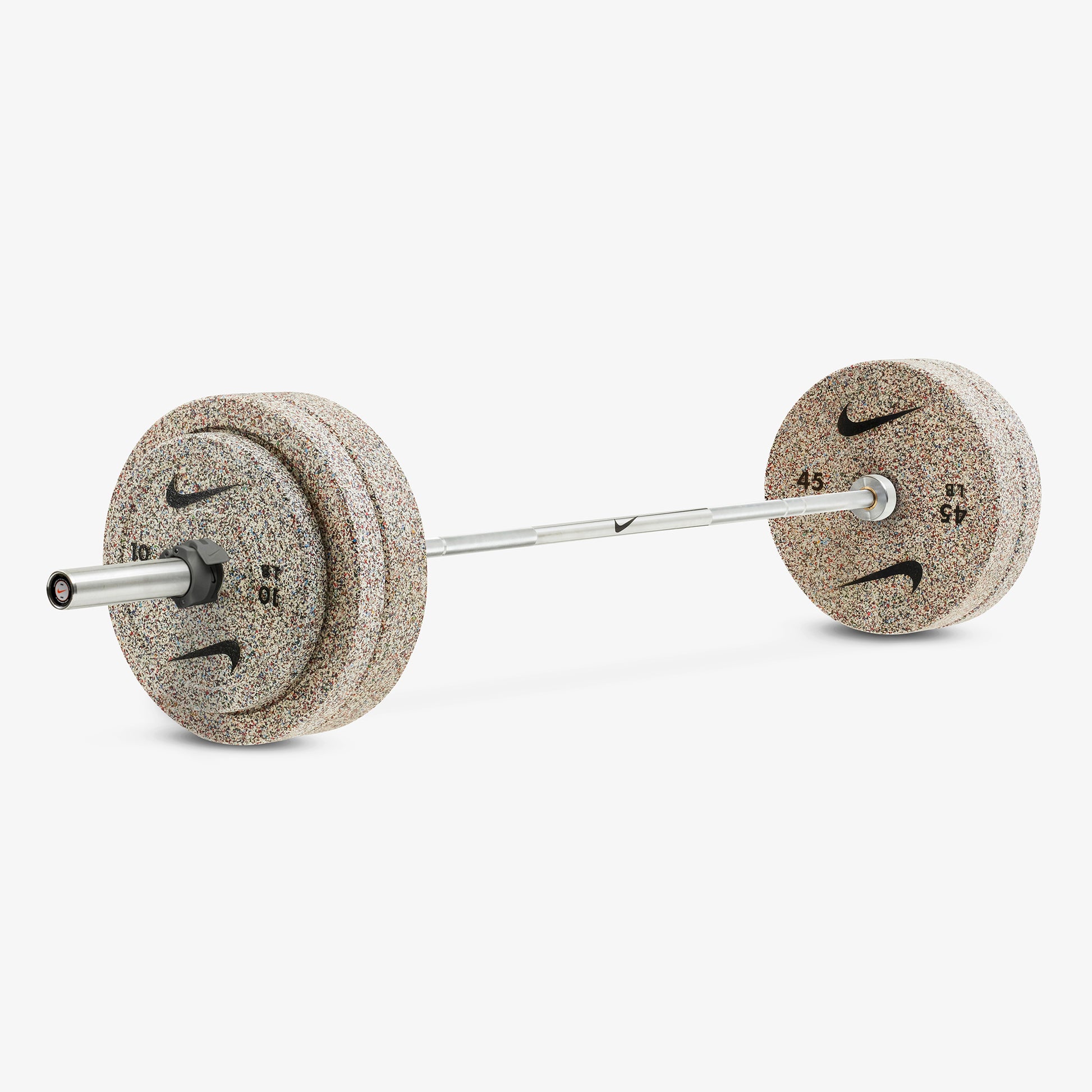 20 kg Nike Chrome Swoosh / Nike Grind Bumper Plates / Grey/Black