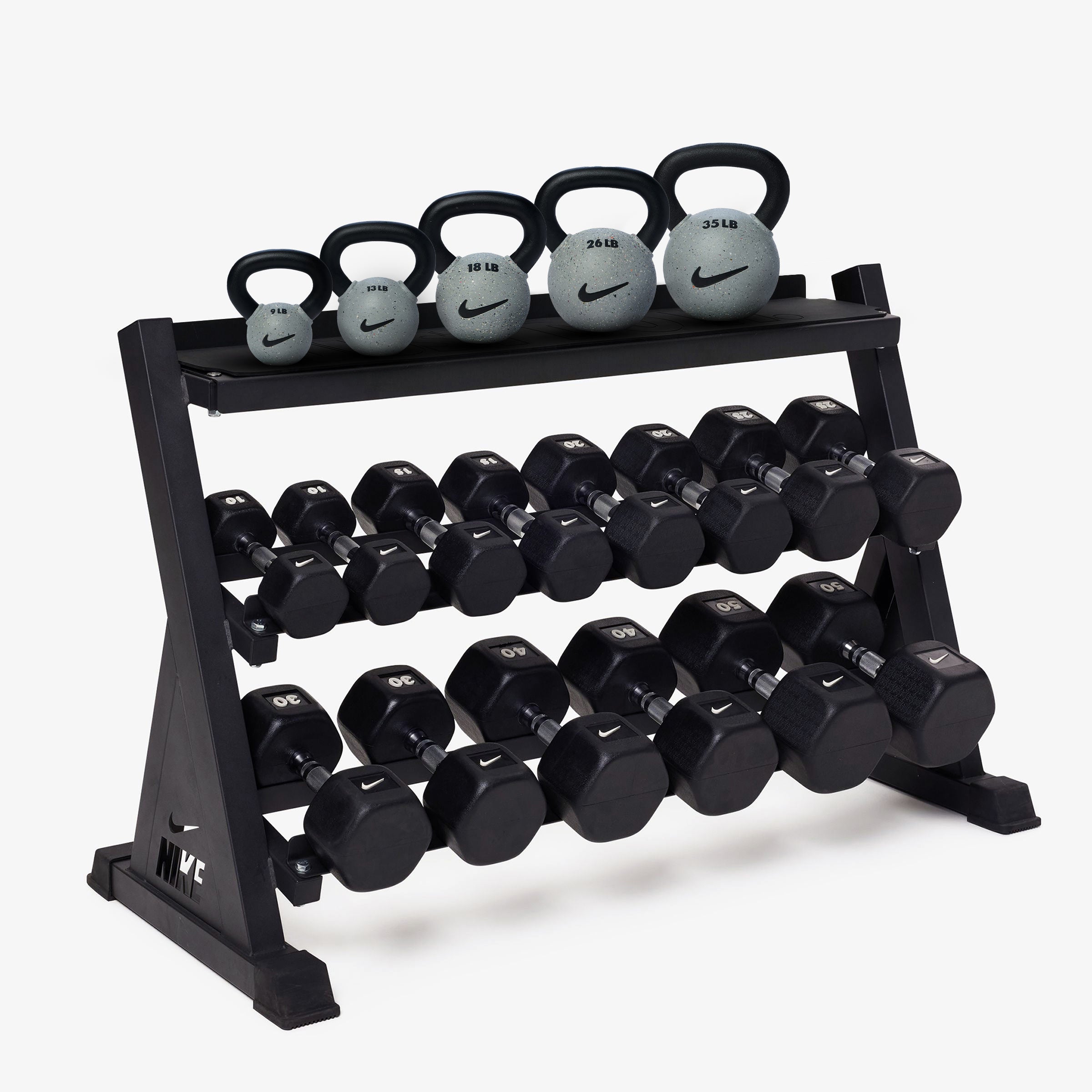 Nike Kettlebell & Dumbbell Rack Sets