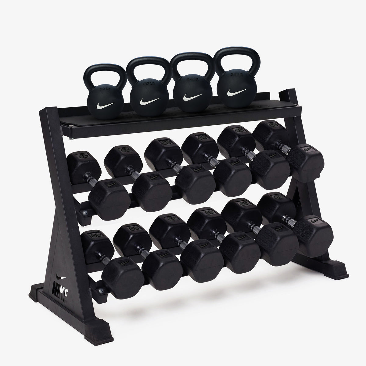 Black/Black / 25-50 lb / Rubber Coated - Black/White / 26-53 lb