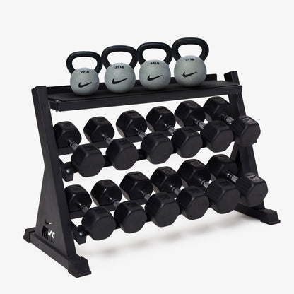 Black/Black / 25-50 lb / Rubber Coated - Nike Grind / 26-53 lb