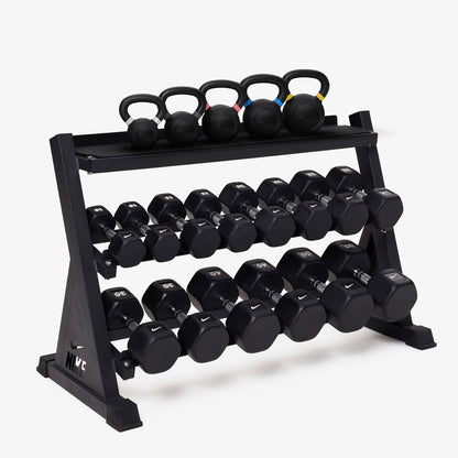 Black/White / 10-50 lb / Cast Iron - Black / 9-35 lb