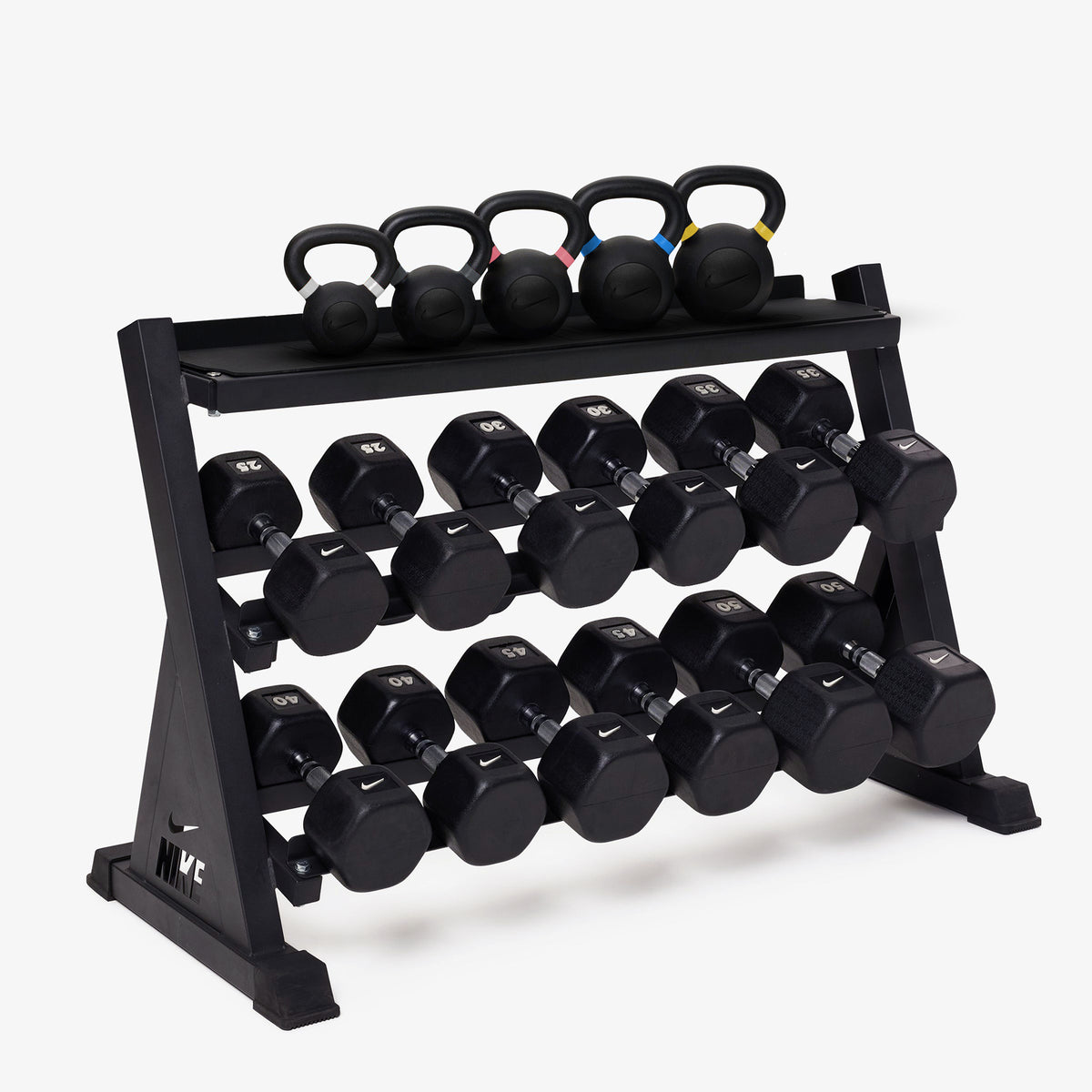 Black/White / 25-50 lb / Cast Iron - Black / 9-35 lb