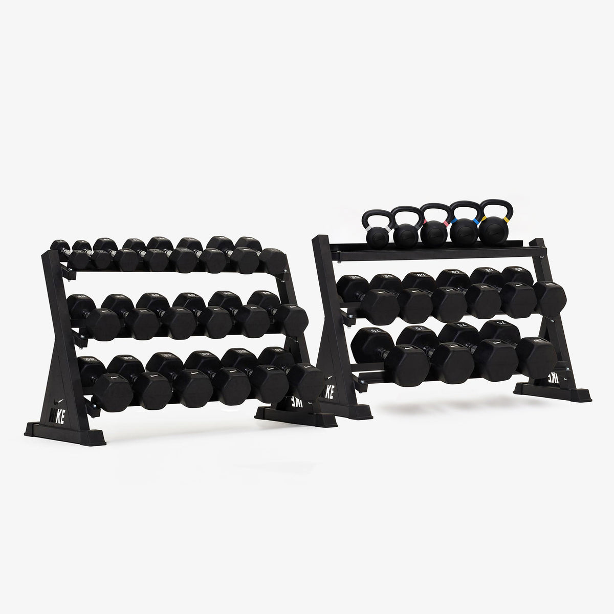 Black/White / 5-75 lb / Cast Iron - Black / 9-35 lb