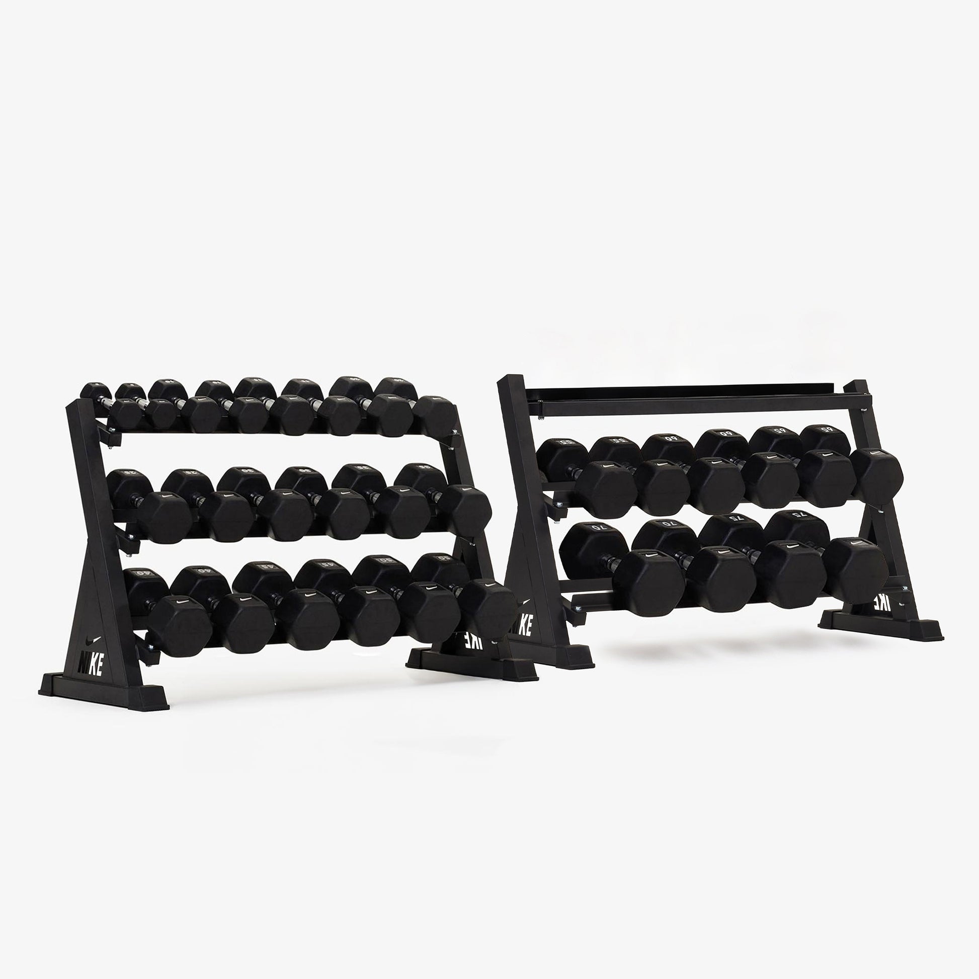 Black/White / 5-75 lb / No Kettlebells