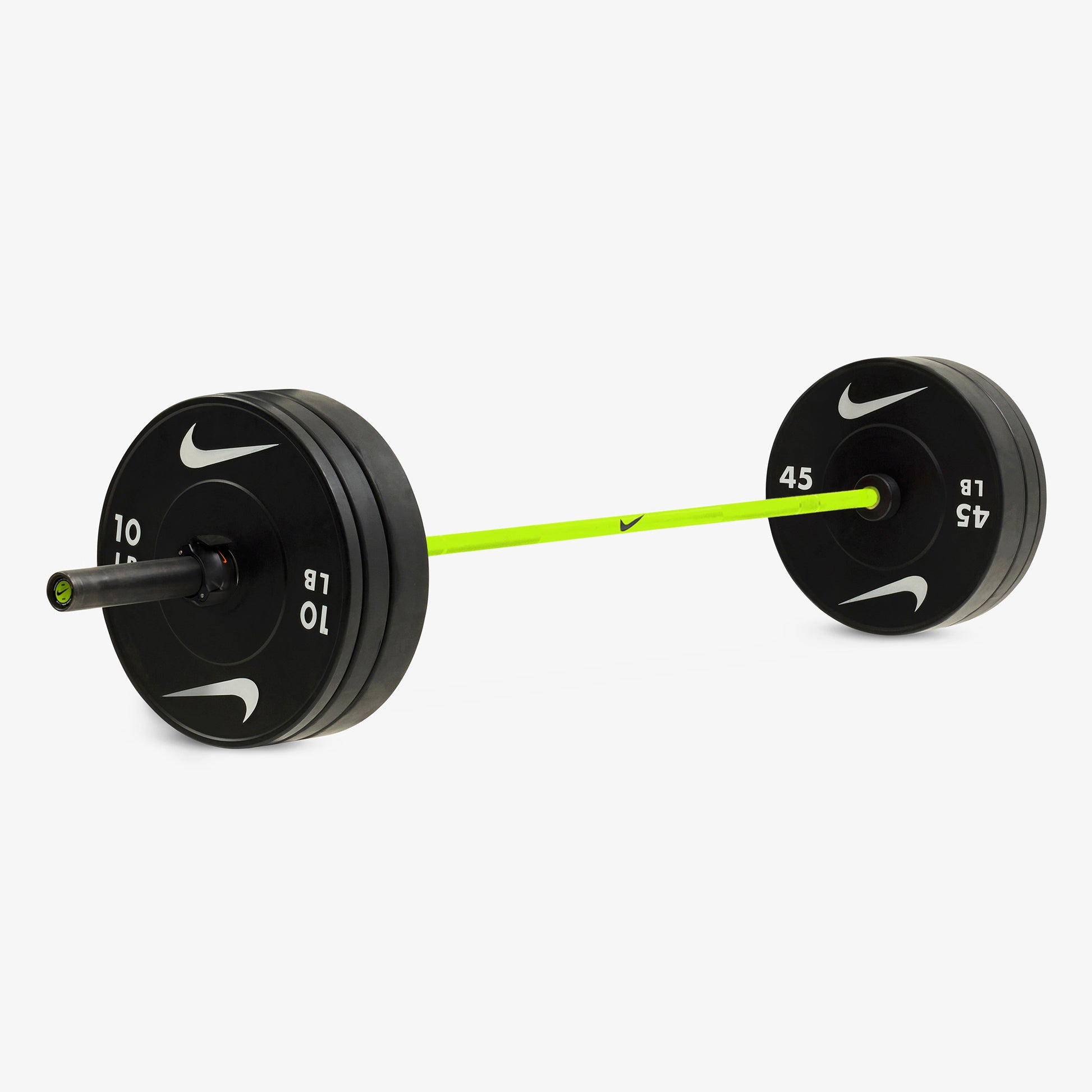 20 kg Nike Strength Shield - Volt Swoosh / Nike Black Bumper Plates / Black/Orange