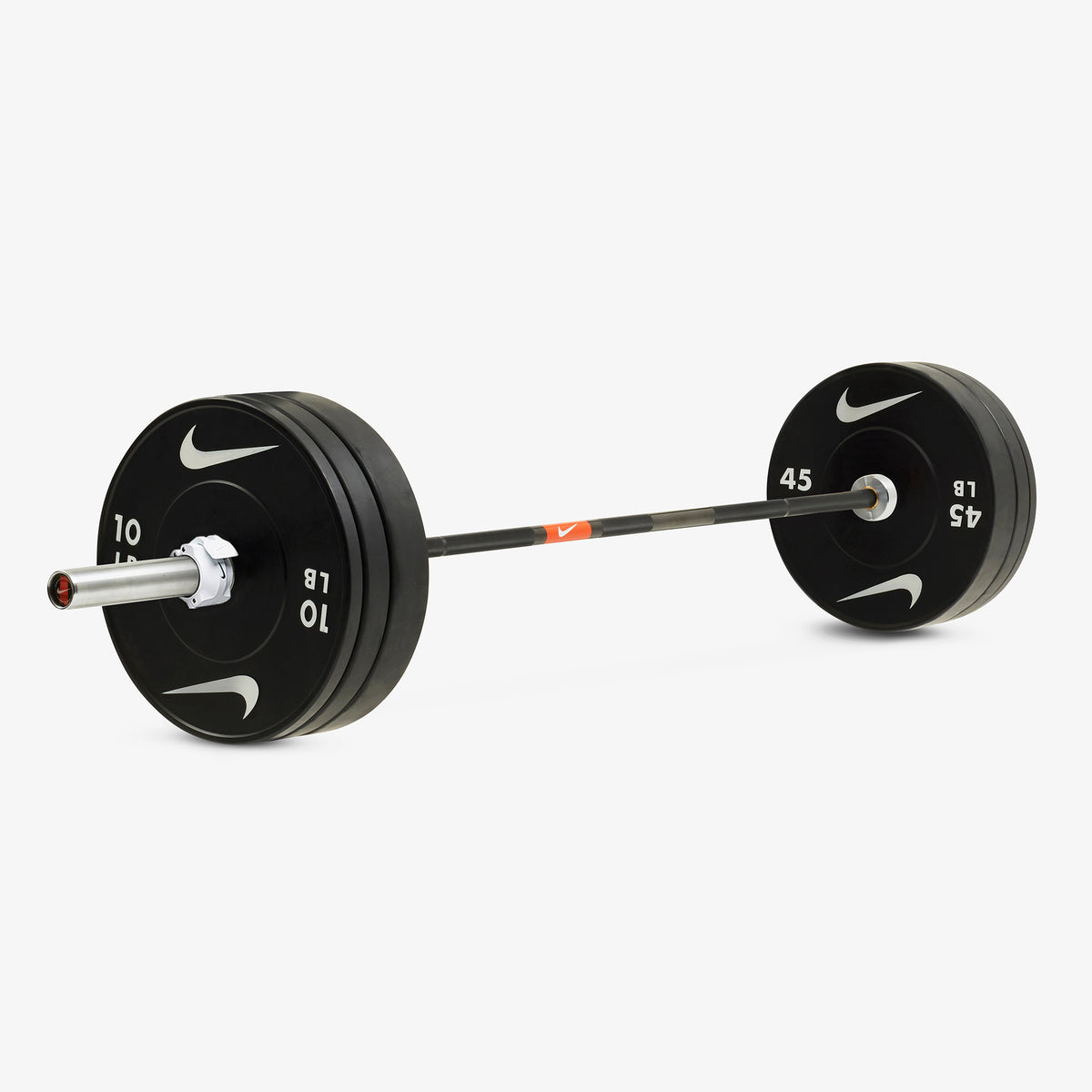 20 kg Nike 1972 Power Bar / Nike Black Bumper Plates / White/Black