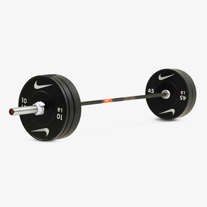 20 kg Nike 1972 Power Bar / Nike Black Bumper Plates / White/Black