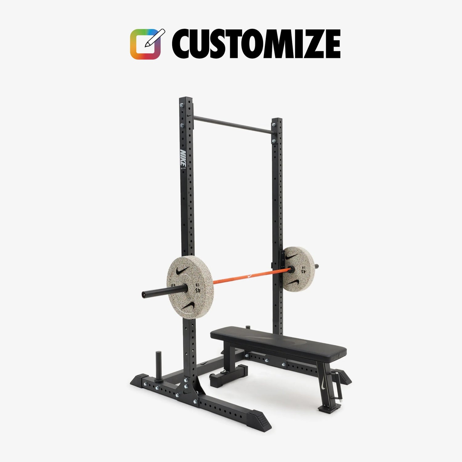 Custom 93" Squat Rack Bundle