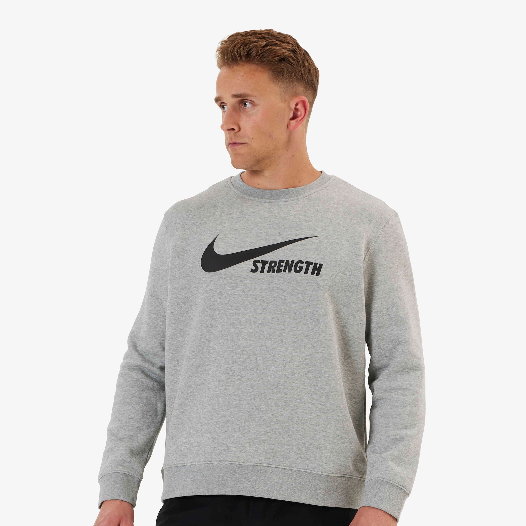 Grey nike 2025 swoosh crewneck