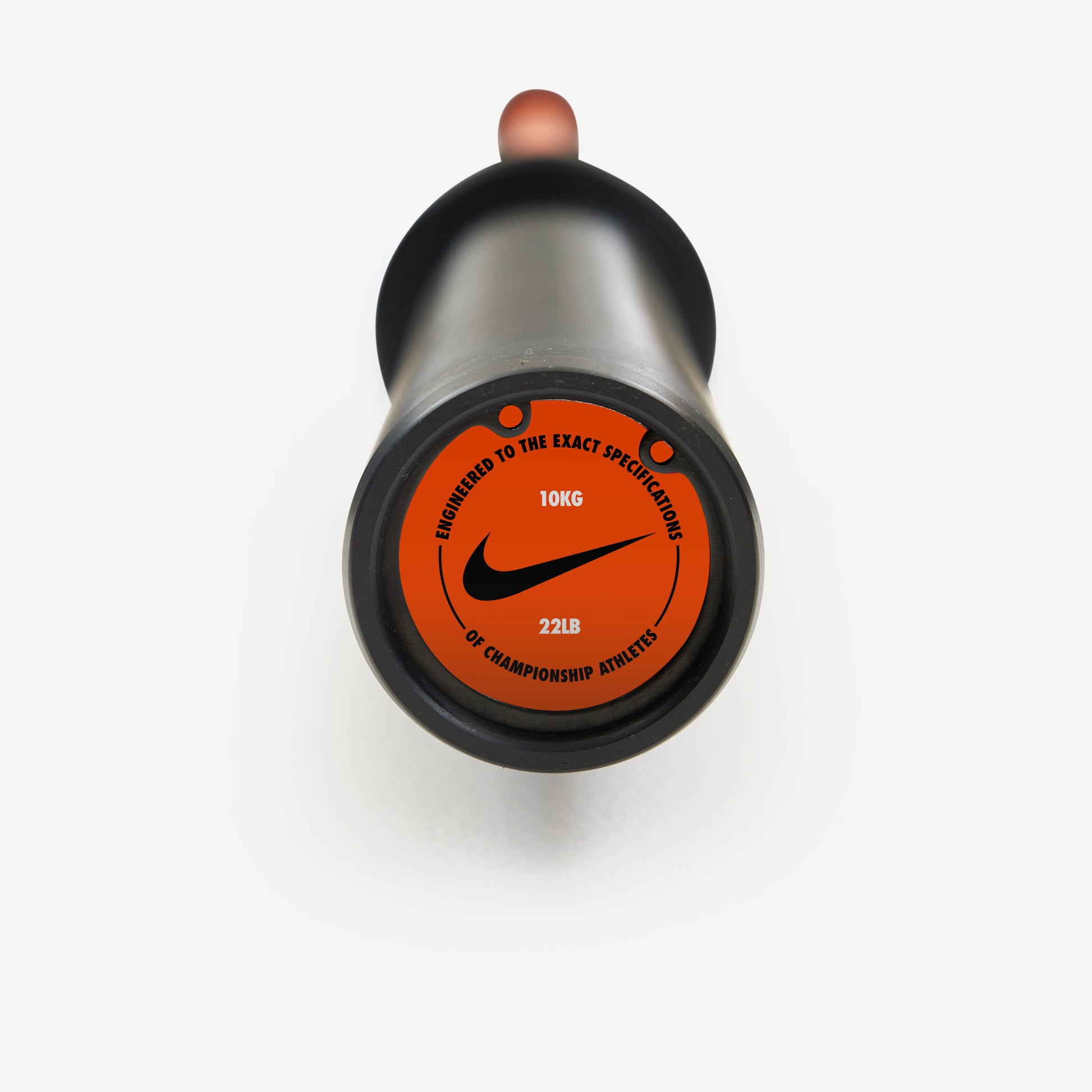 Nike Strength Shield Curl Bar - Orange SWOOSH / Black/Orange