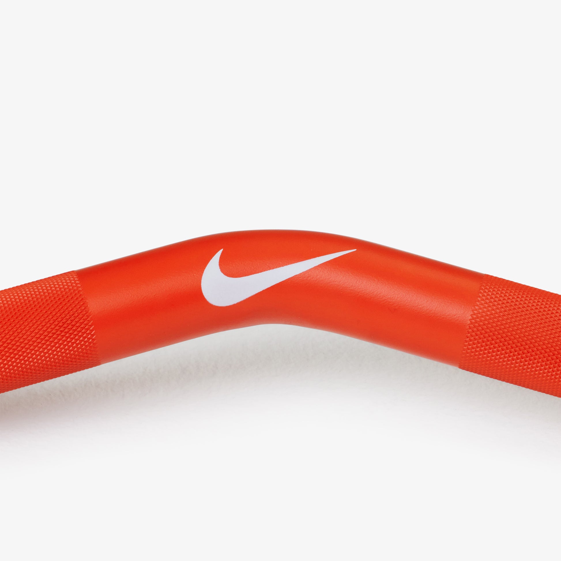 Nike Strength Shield Curl Bar - Orange SWOOSH / Nike Black Bumper Plates (10 and 15 lb pairs) / Black/Orange