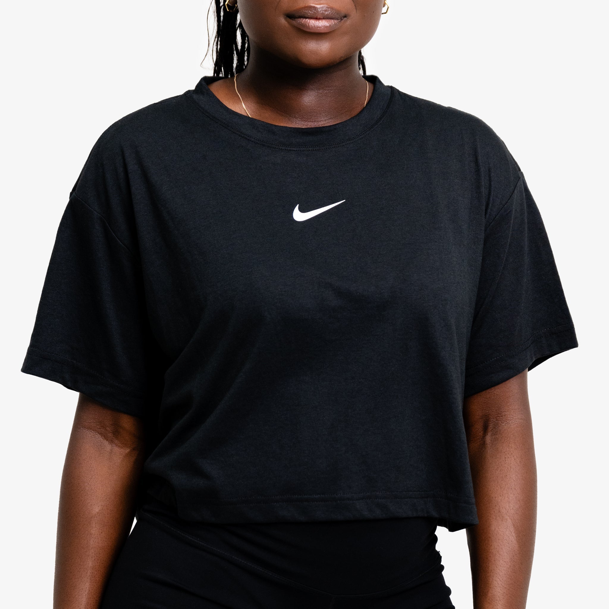 売れ筋商品|||ナイキ カットソー トップス レディース Sportswear Women's Club Cotton Sleeveless Cropped Logo T-Shirt Black Nike Women's Sportswear Club Sleeveless Cropped T-shirt