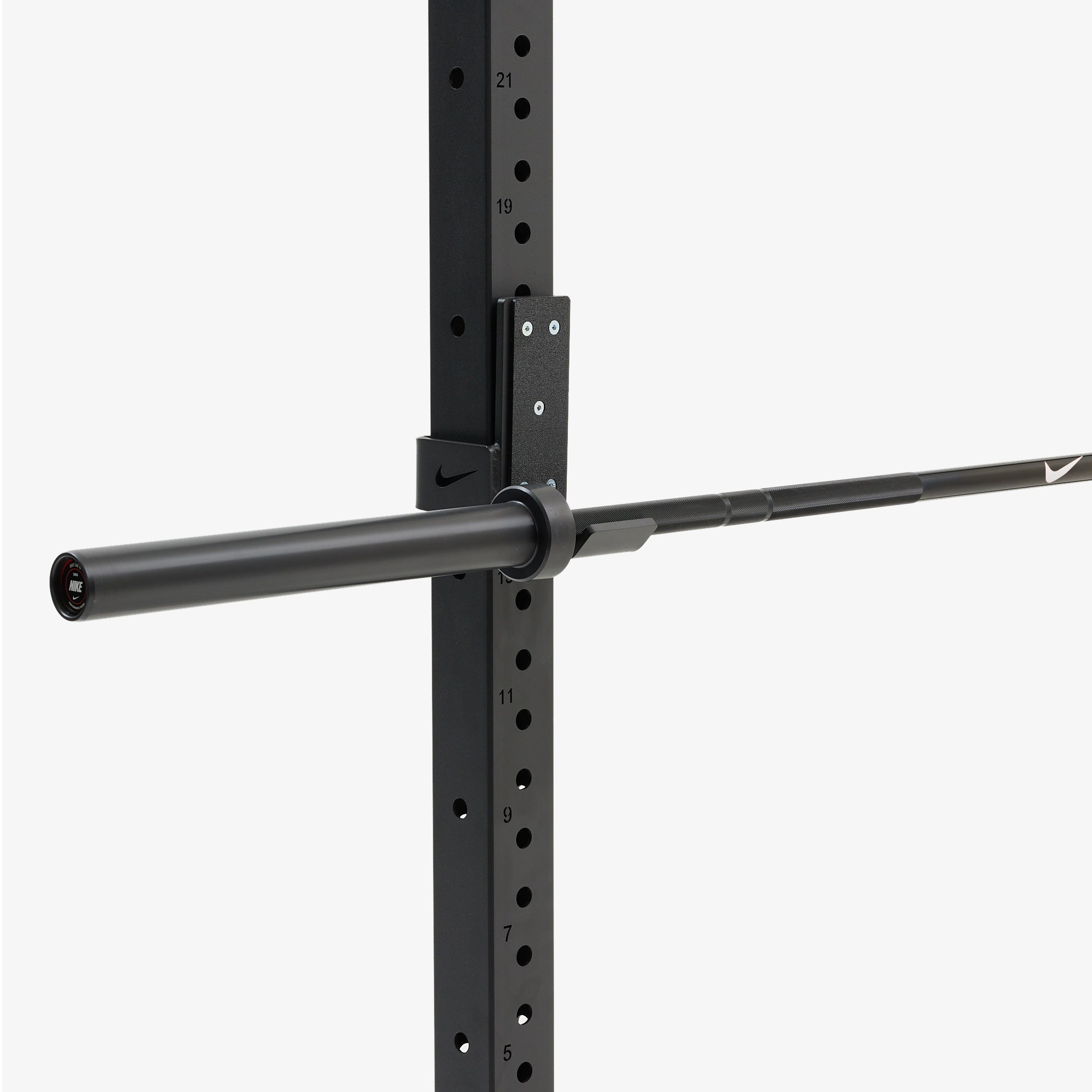 Nike Black Chrome Swoosh Barbell 20 kg – Nike Strength US