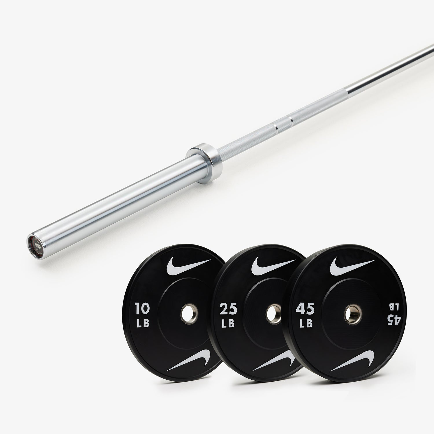 Nike Chrome Barbell and Weights Set