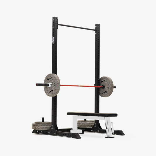 Nike Squat Rack / Nike Grind Bumper Plates / 20 kg Nike Strength Shield - Orange SWOOSH