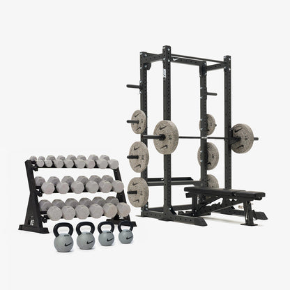 Nike Half Rack / Nike Grind Dumbbells + Plates / 20 kg Black ("Just Do It")