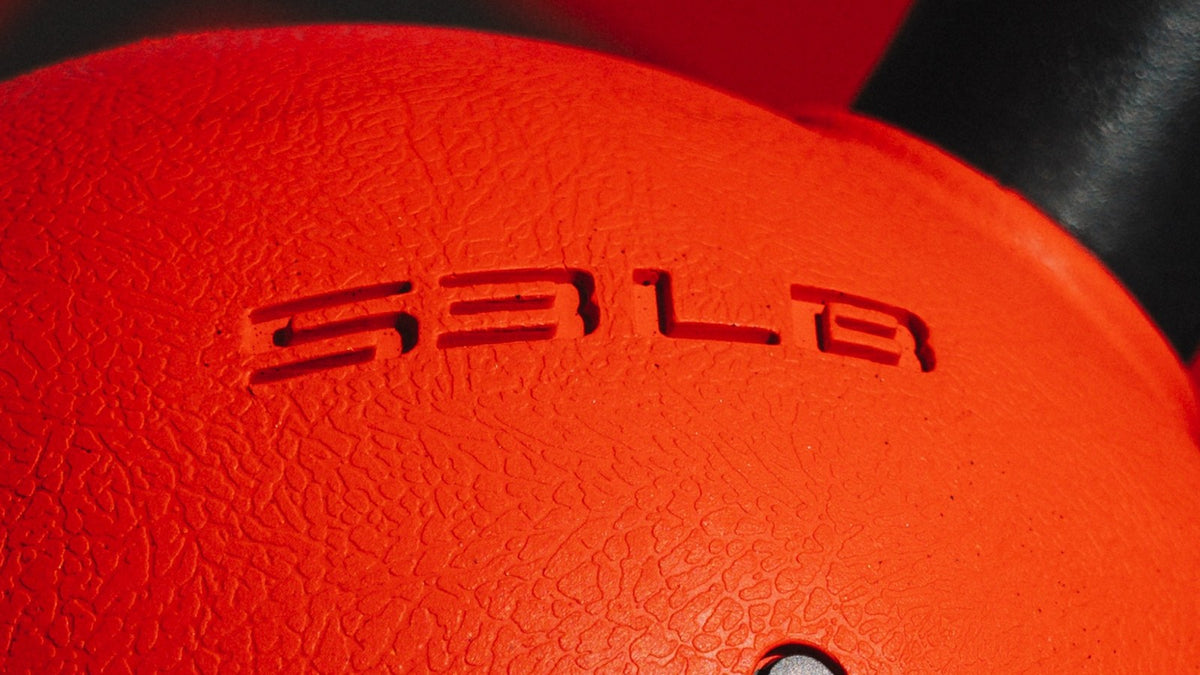 Jordan Strength Rubber Coated Kettlebell - Debossed Weight Markings