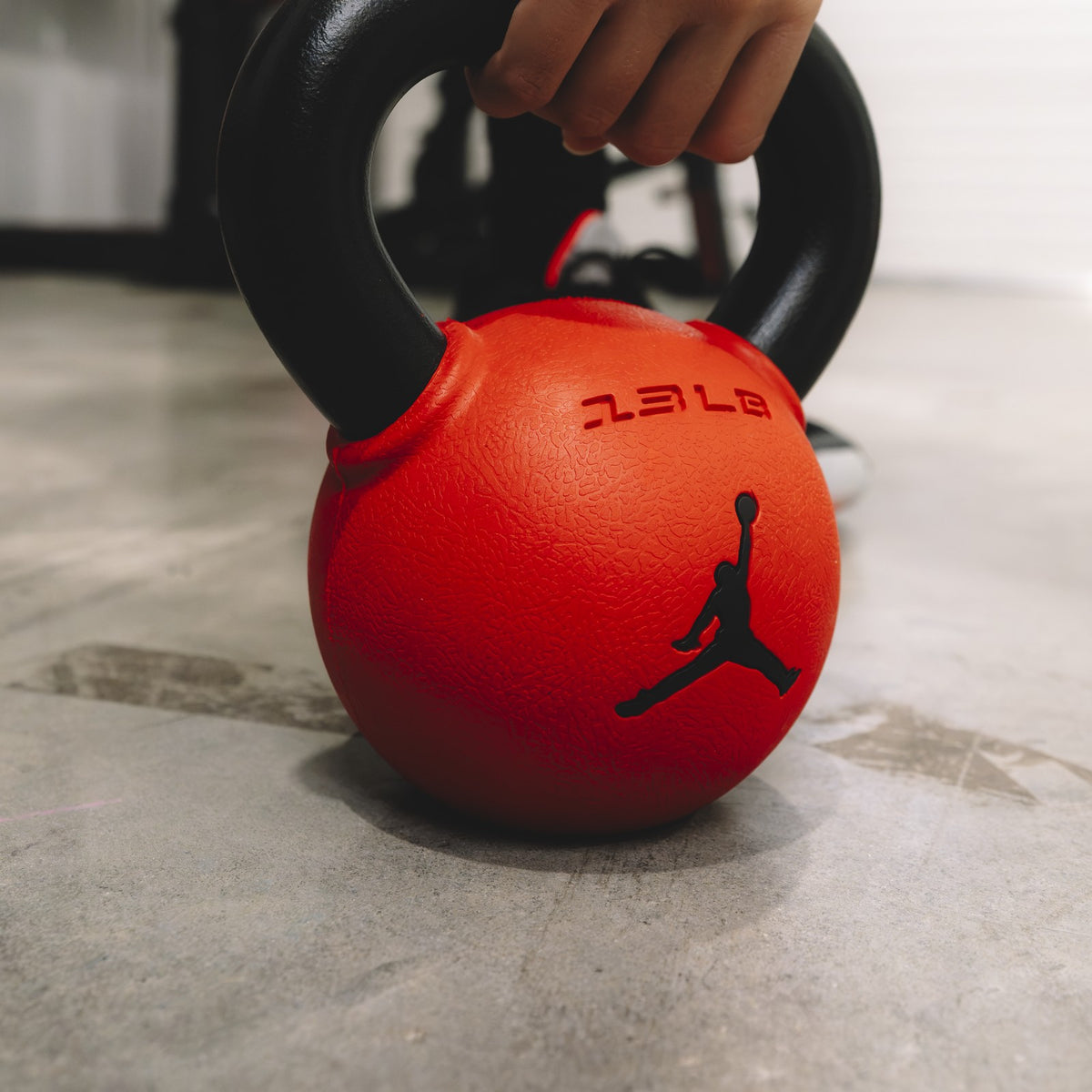 Jordan Strength Rubber Coated Kettlebell - Oversized Handle Window
