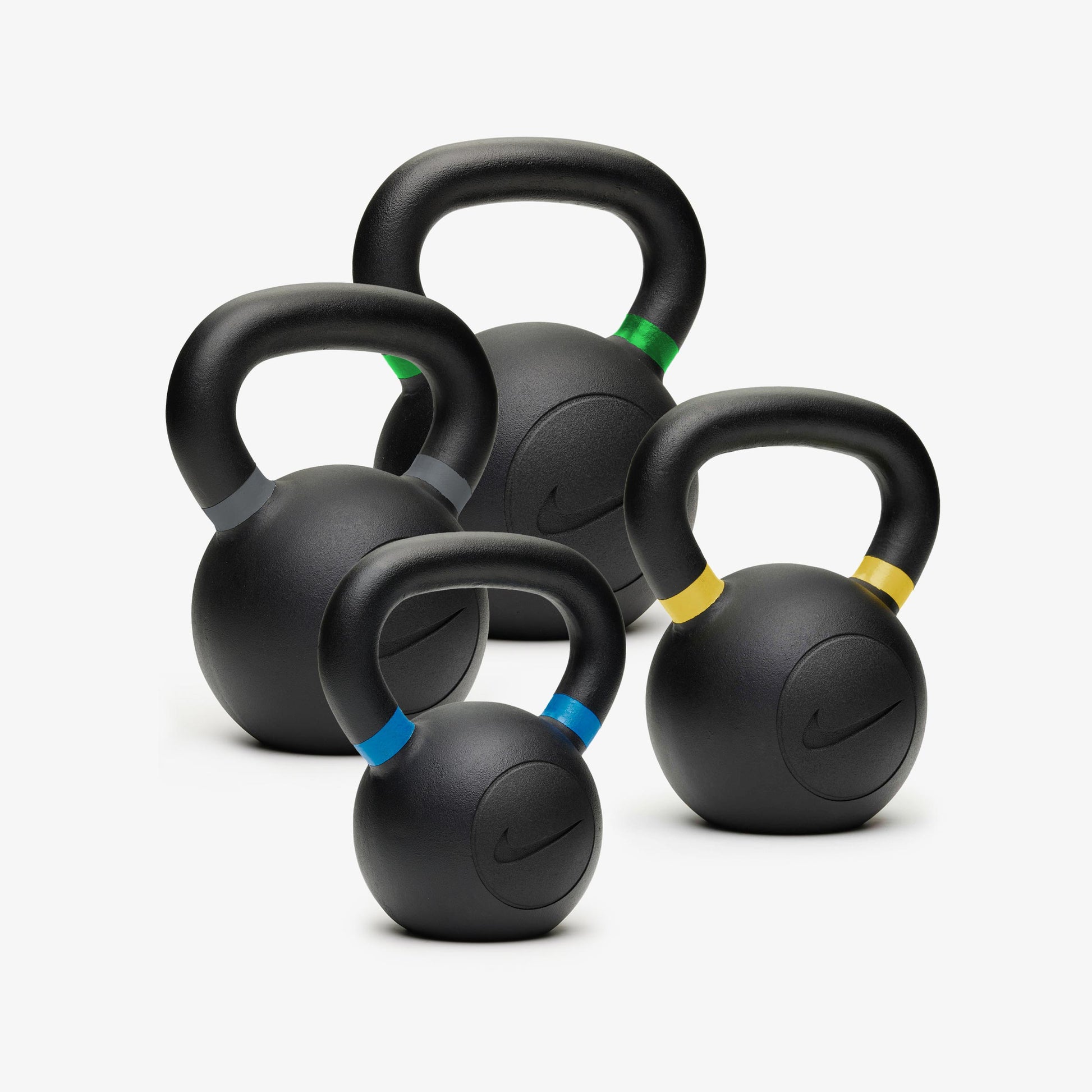 Nike Squat Cage / Black/Black Dumbbells + Black/White Plates / 20 kg Orange SWOOSH | Nike Squat Cage / Black/Black Dumbbells + Black/White Plates / 20 kg Red SWOOSH | Nike Squat Cage / Black/Black Dumbbells + Black/White Plates / 20 kg Black ("Just Do It") | Nike Squat Cage / Black/Black Dumbbells + Black/White Plates / 15 kg Orange SWOOSH