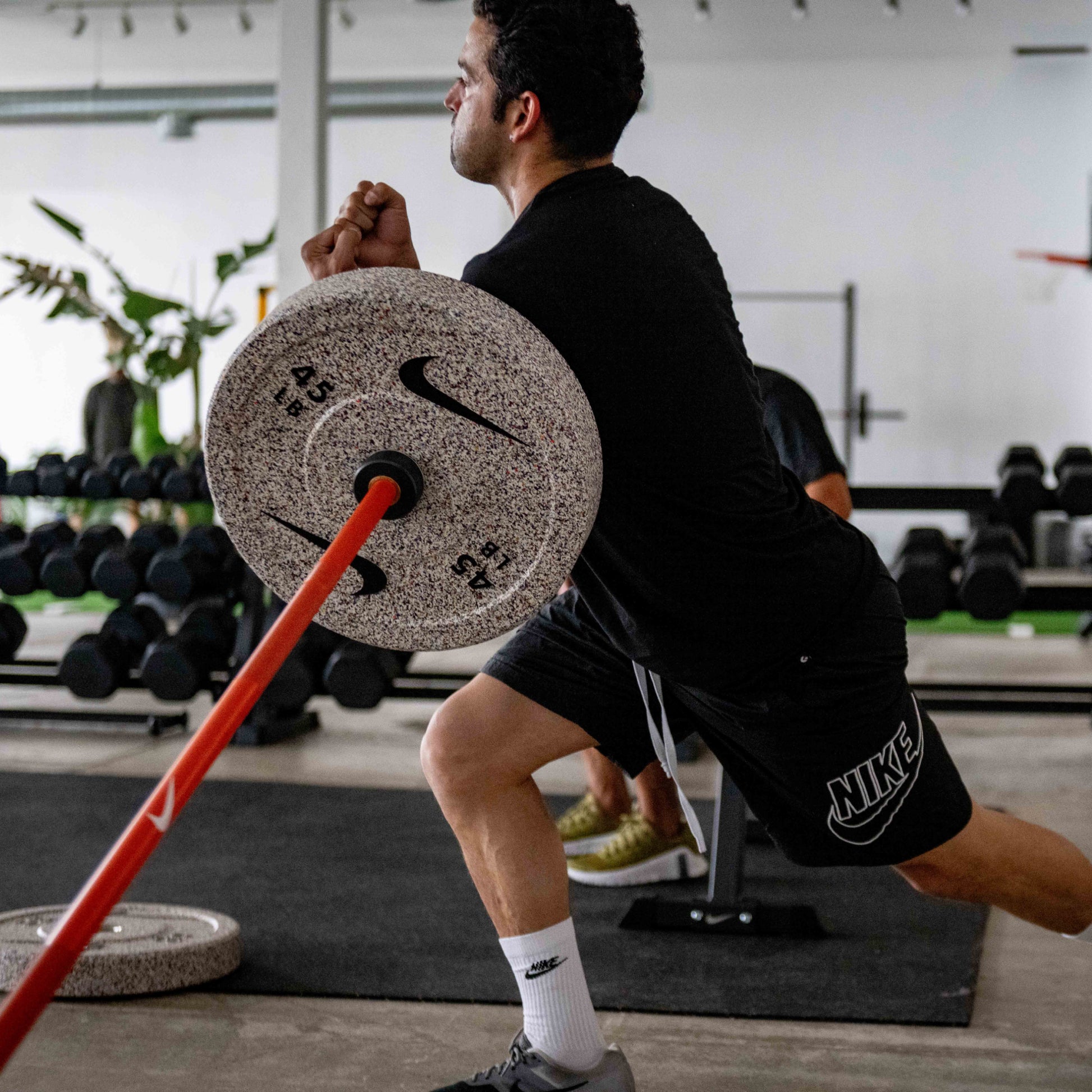 Nike Strength Shield / Orange SWOOSH / Nike Grind Bumper Plates