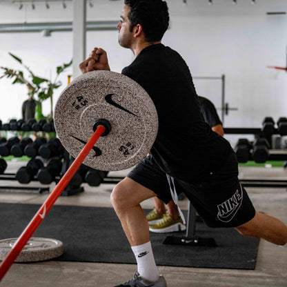 20 kg Nike Strength Shield - Black ("Just Do It") / Nike Grind Bumper Plates / White/Orange | 20 kg Nike Strength Shield - Black ("Just Do It") / Nike Grind Bumper Plates / Black/Orange | 20 kg Nike Chrome Swoosh / Nike Grind Bumper Plates / White/Orange | 20 kg Nike Chrome Swoosh / Nike Grind Bumper Plates / Black/Orange