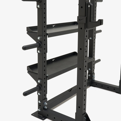 Two Shelves / Spotter Arms + Dip Station | Two Shelves / Spotter Arms | Two Shelves / Dip Station | Three Shelves / Spotter Arms + Dip Station