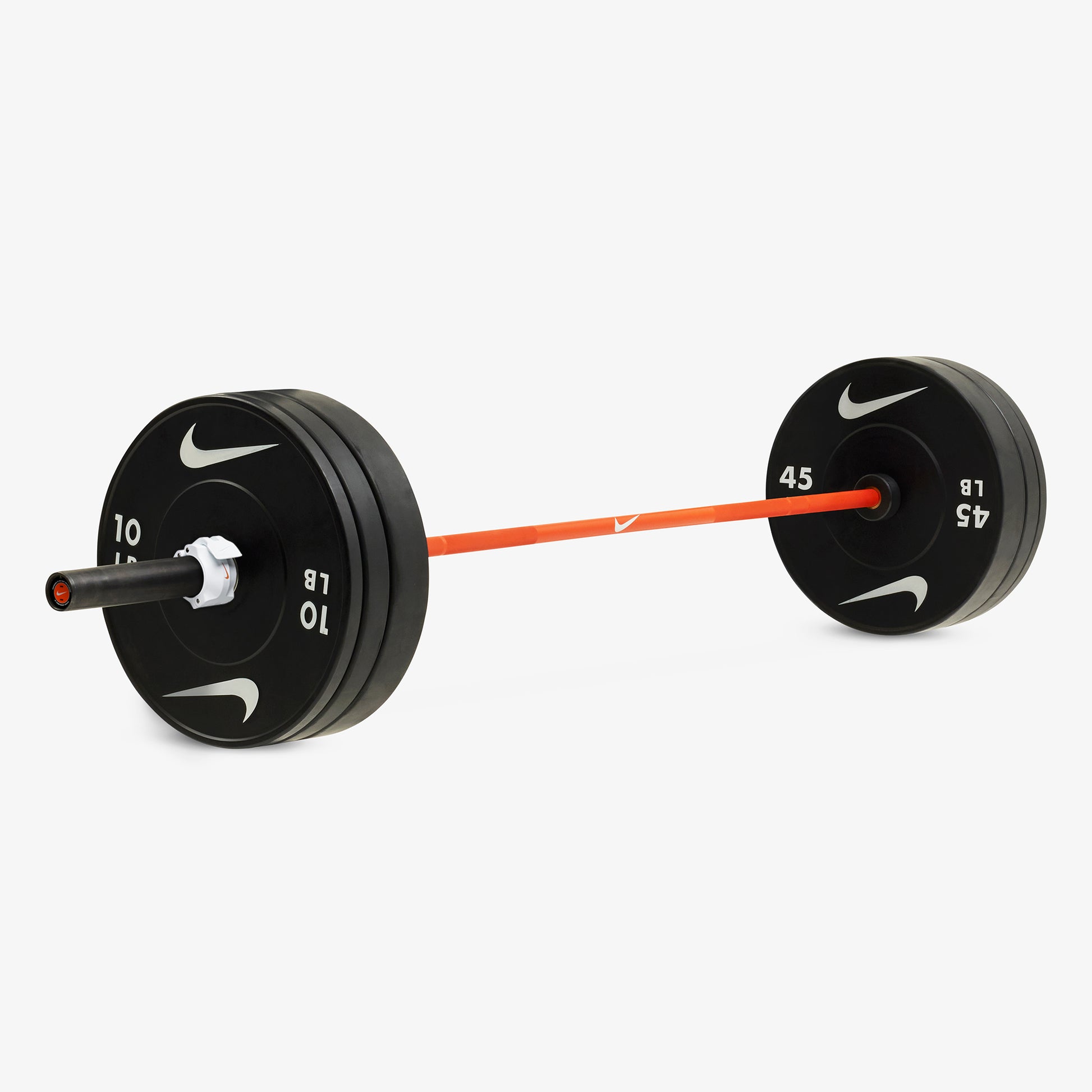 20 kg Nike Strength Shield - Orange SWOOSH / Nike Black Bumper Plates / White/Orange