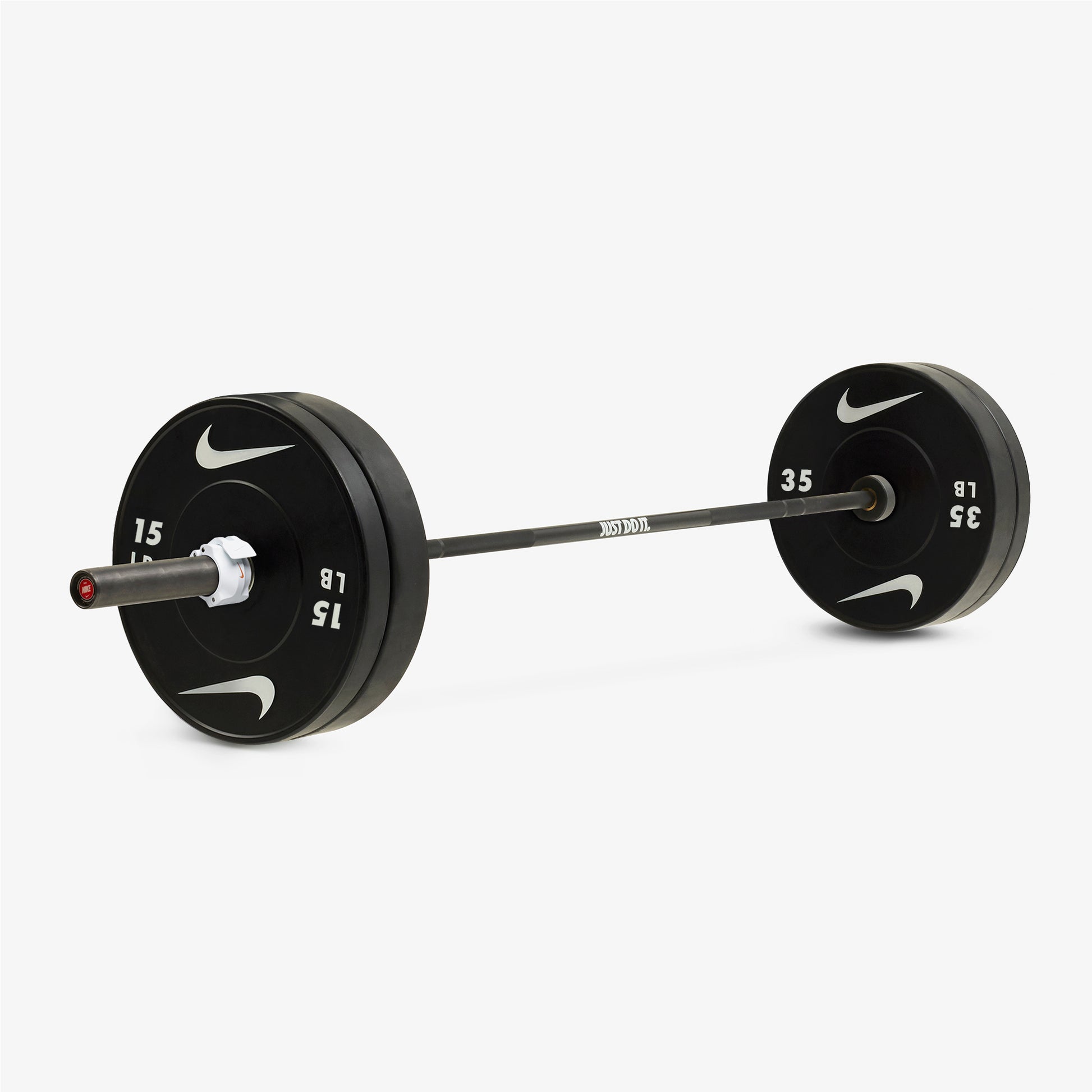 Nike Coated Premium Black JDI / Nike Black Bumper Plates / 35 and 15 lb pairs