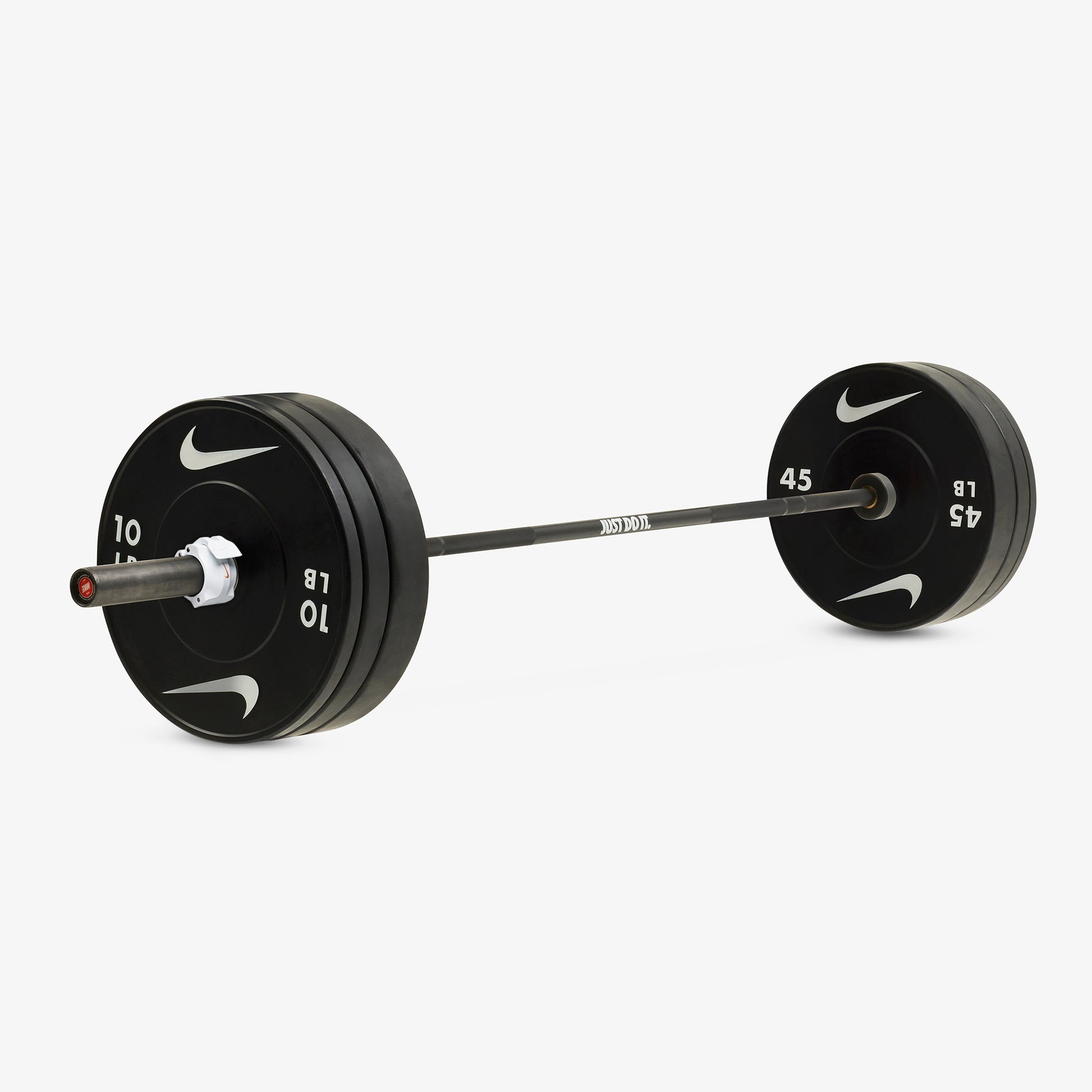 Nike Coated Premium Black JDI / Nike Black Bumper Plates / 45 25 and 10 lb pairs