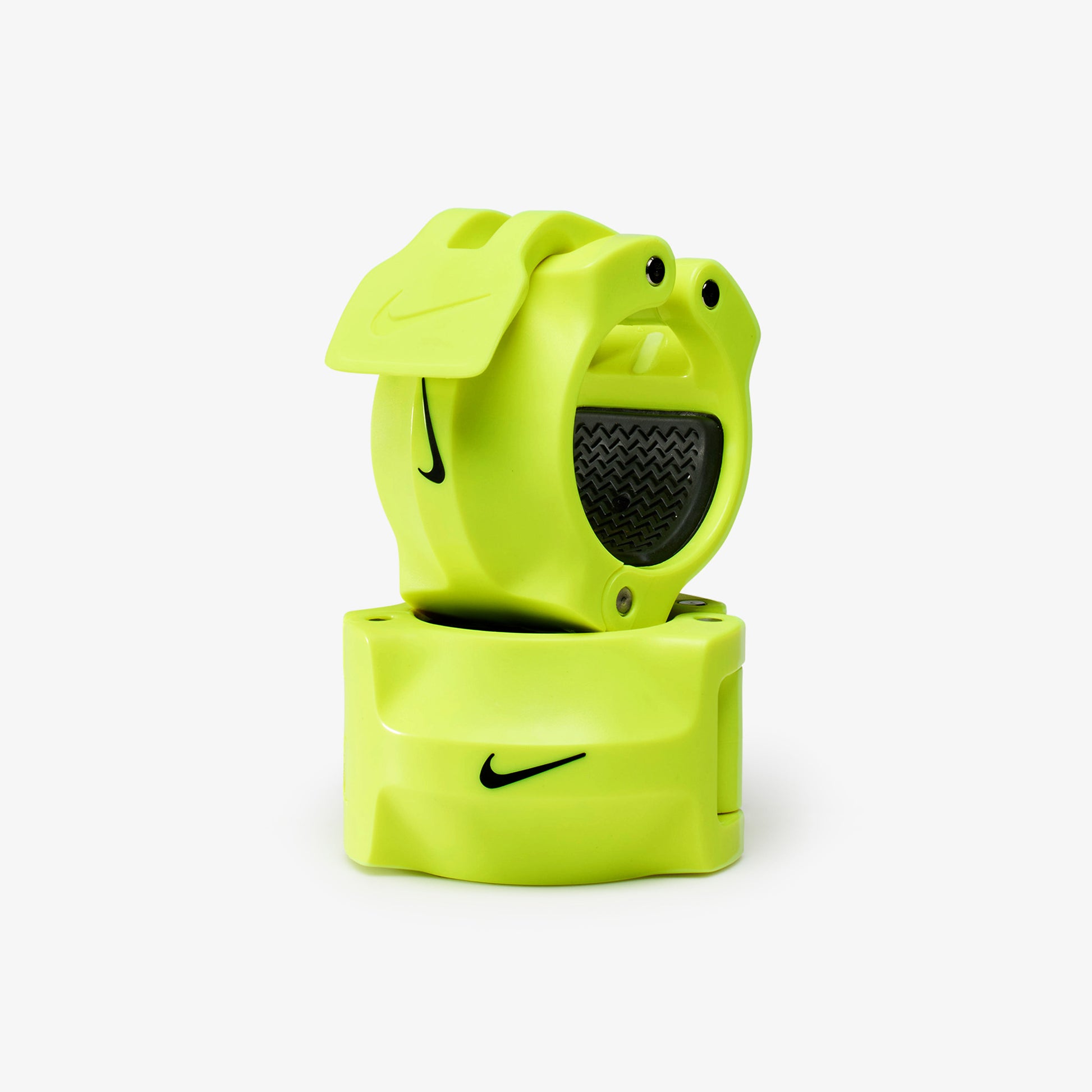 20 kg Nike Strength Shield - White Swoosh / Nike Black Bumper Plates / Volt/Black | 20 kg Nike Strength Shield - White Swoosh / Nike Grind Bumper Plates / Volt/Black