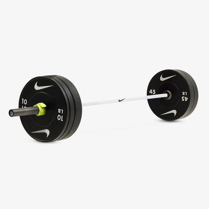 20 kg Nike Strength Shield - White Swoosh / Nike Black Bumper Plates / Volt/Black