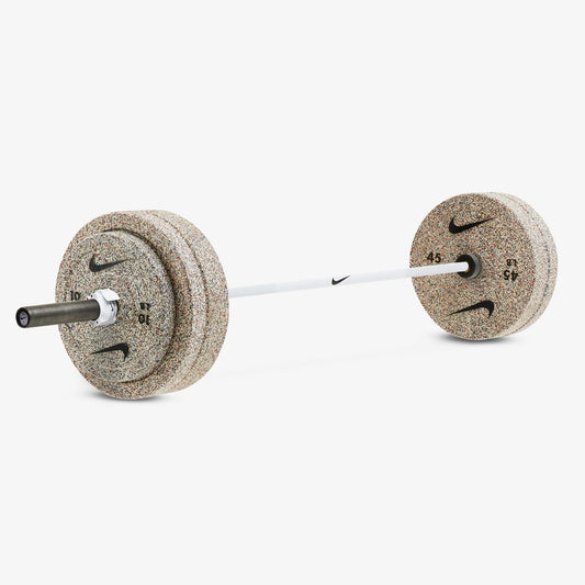 20 kg Nike Strength Shield - White Swoosh / Nike Grind Bumper Plates / White/Black