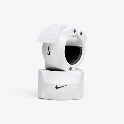 Nike Curl Bar - Black / Nike Strength Pro Urethane Plates (2.5 - 10 lb pairs) / White/Black | Nike Strength Shield Curl Bar - Orange Swoosh / Nike Black Bumper Plates (10 and 15 lb pairs) / White/Black | Nike Strength Shield Curl Bar - Orange Swoosh / Nike Change Plates (1.25 - 10 lb pairs) / White/Black | Nike Strength Shield Curl Bar - Orange Swoosh / Nike Grind Bumper Plates (10 and 15 lb pairs) / White/Black