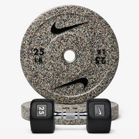 Black/White Dumbbells + Nike Grind Plates