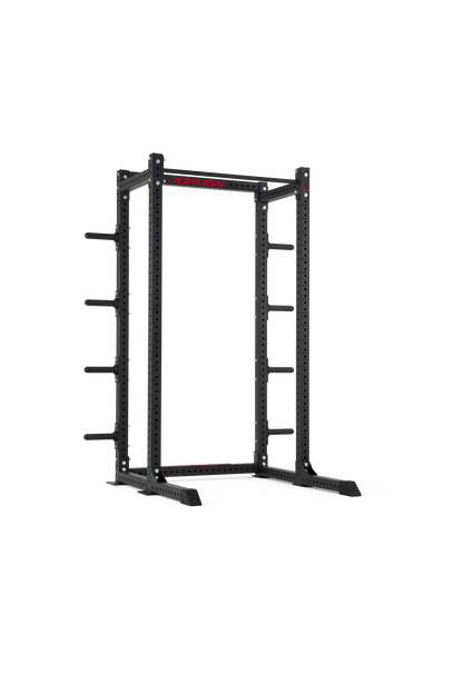 Jordan Strength Half Rack with J-cups and plate storage horns | ALL